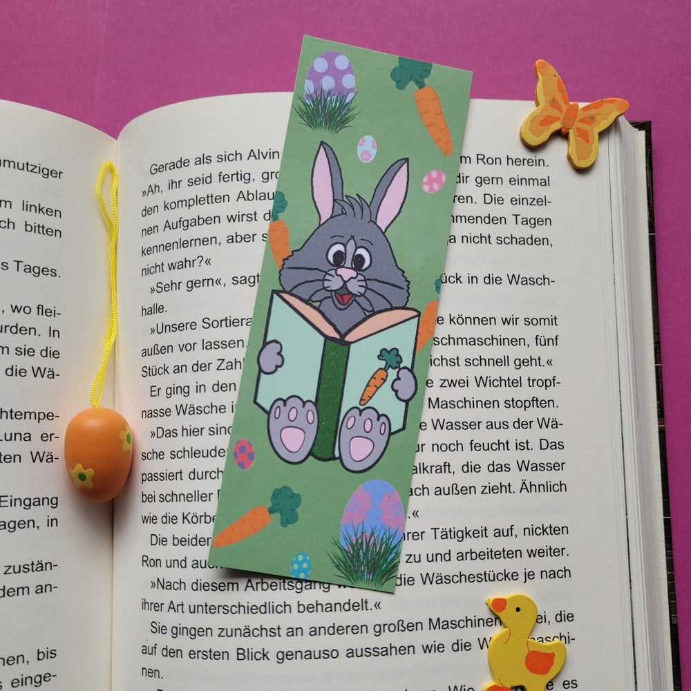 Standard-Lesezeichen „Henry Hase“ 🐰📚