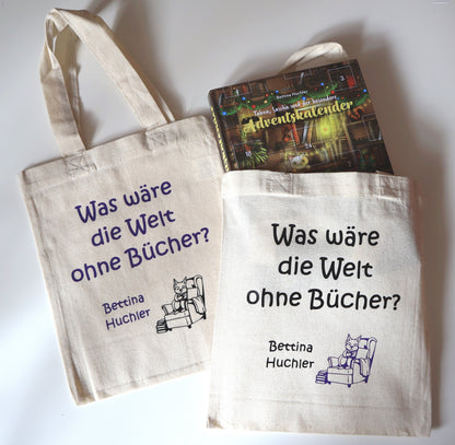 Buchbeutel "Was wäre die Welt ohne Bücher?"