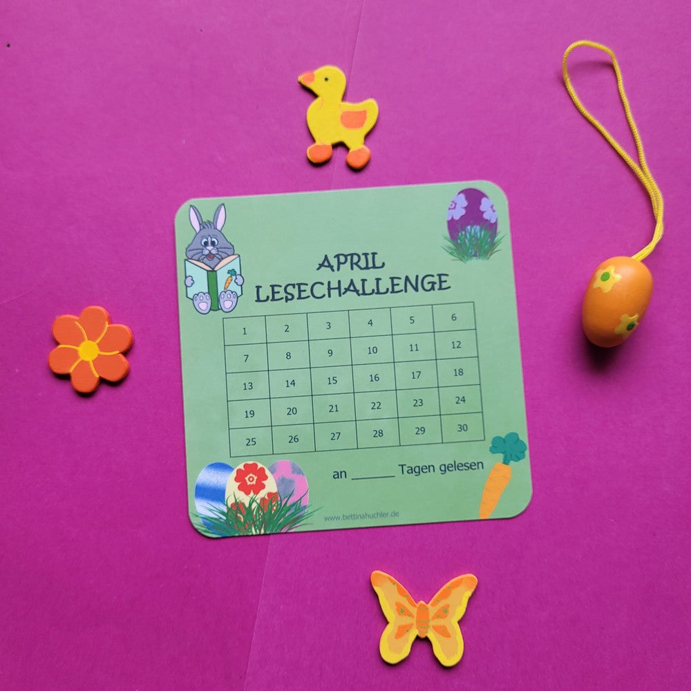 Lesetracker „April Lesechallenge" 🐰