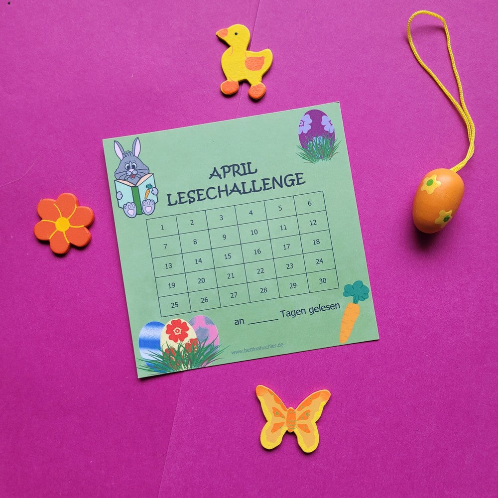 Lesetracker „April Lesechallenge" 🐰