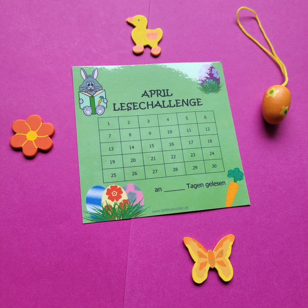 Lesetracker „April Lesechallenge" 🐰