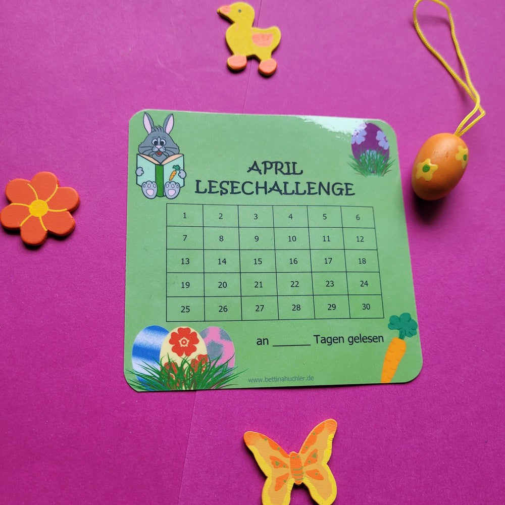 Lesetracker „April Lesechallenge" 🐰