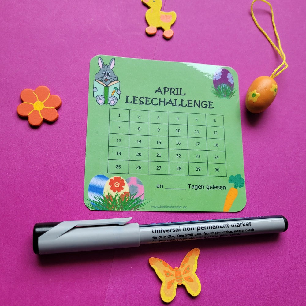 Lesetracker „April Lesechallenge" 🐰