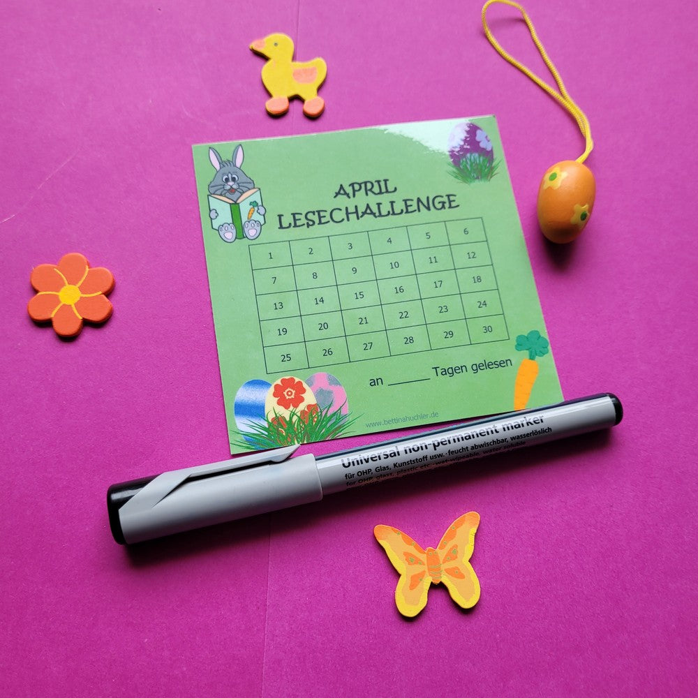 Lesetracker „April Lesechallenge" 🐰