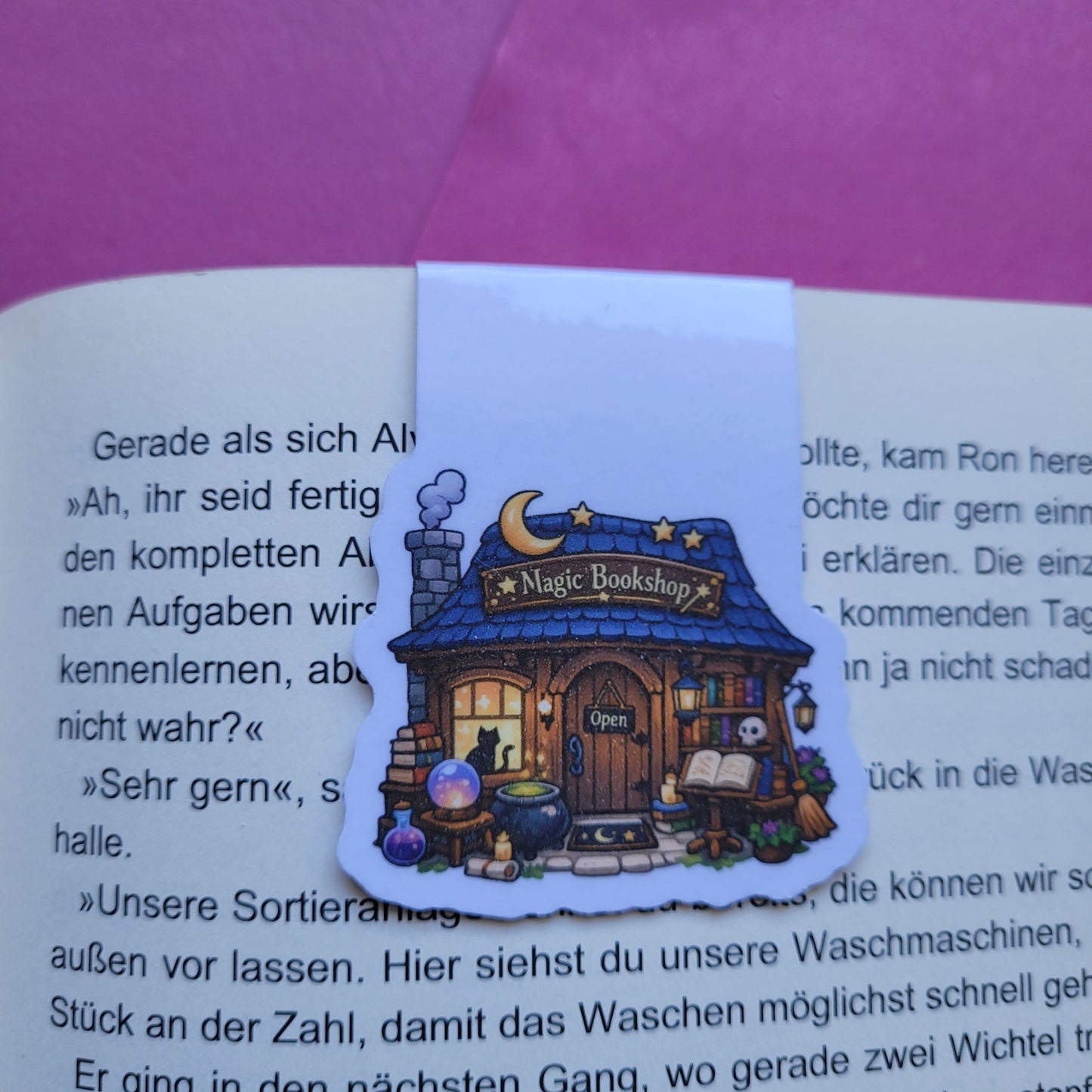 Magnet-Lesezeichen „Magic Bookshop“ 📖✨🌙