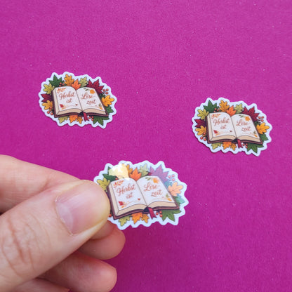 Sticker „Herbst ist Lesezeit"