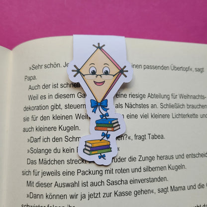 Magnet-Lesezeichen „Bücherdrachen“ 🐉📚🎏