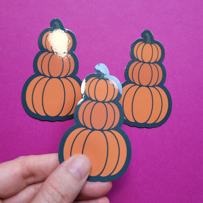 Sticker Kürbisturm groß glänzend