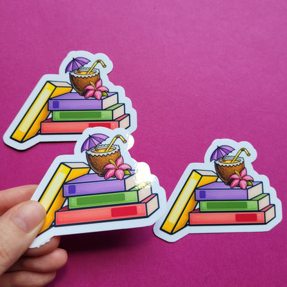 Sticker „Sommerbücher“ - Urlaubsfeeling für deine Lieblingsgegenstände 📚🥥☀️✨