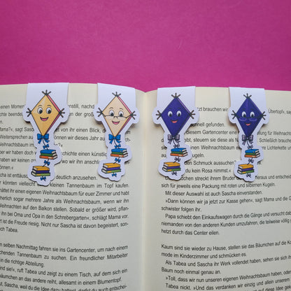 Magnet-Lesezeichen „Bücherdrachen“ 🐉📚🎏