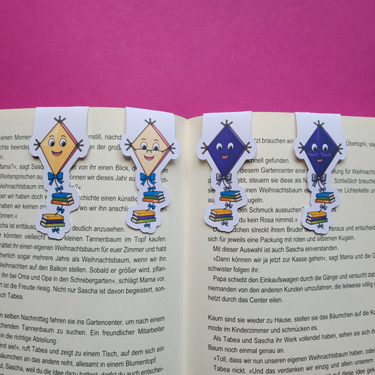 Magnet-Lesezeichen „Bücherdrachen“ 🐉📚🎏