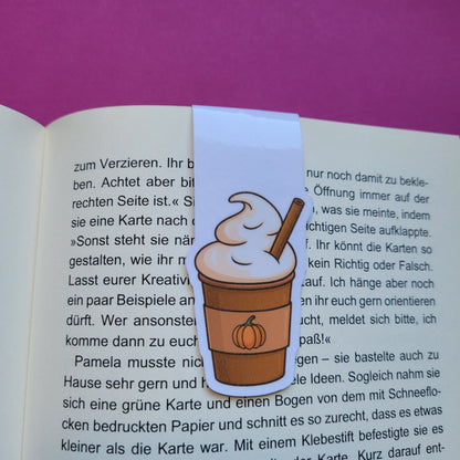 Magnet-Lesezeichen Pumpkin Spice Latte glänzend