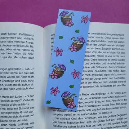 Standard-Lesezeichen „Kokosdrink“ - Sommerliche Lesefreude für dein Lieblingsbuch 🥥📚☀️✨