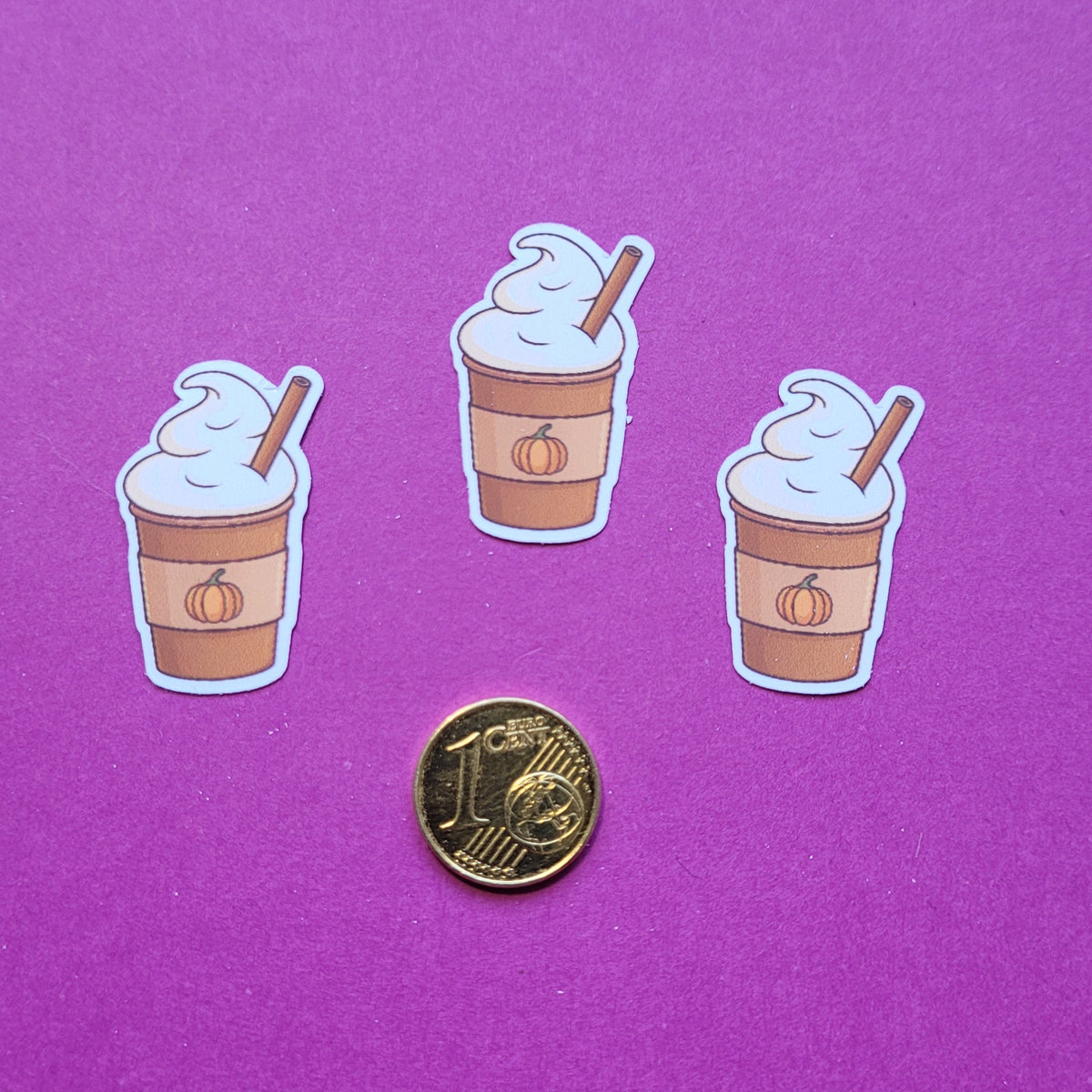 Sticker Pumpkin Spice Latte Mini 3er-Set matt