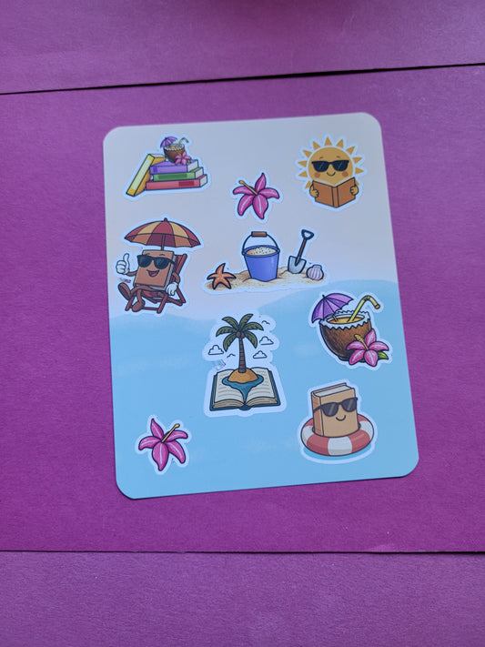 Stickerbogen "Büchersommer"