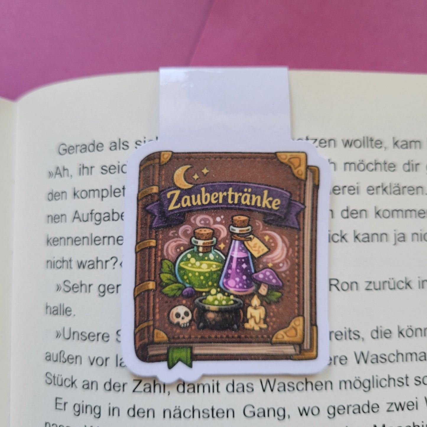 Magnet-Lesezeichen „Buch der Zaubertränke“ 📖🧪🌙