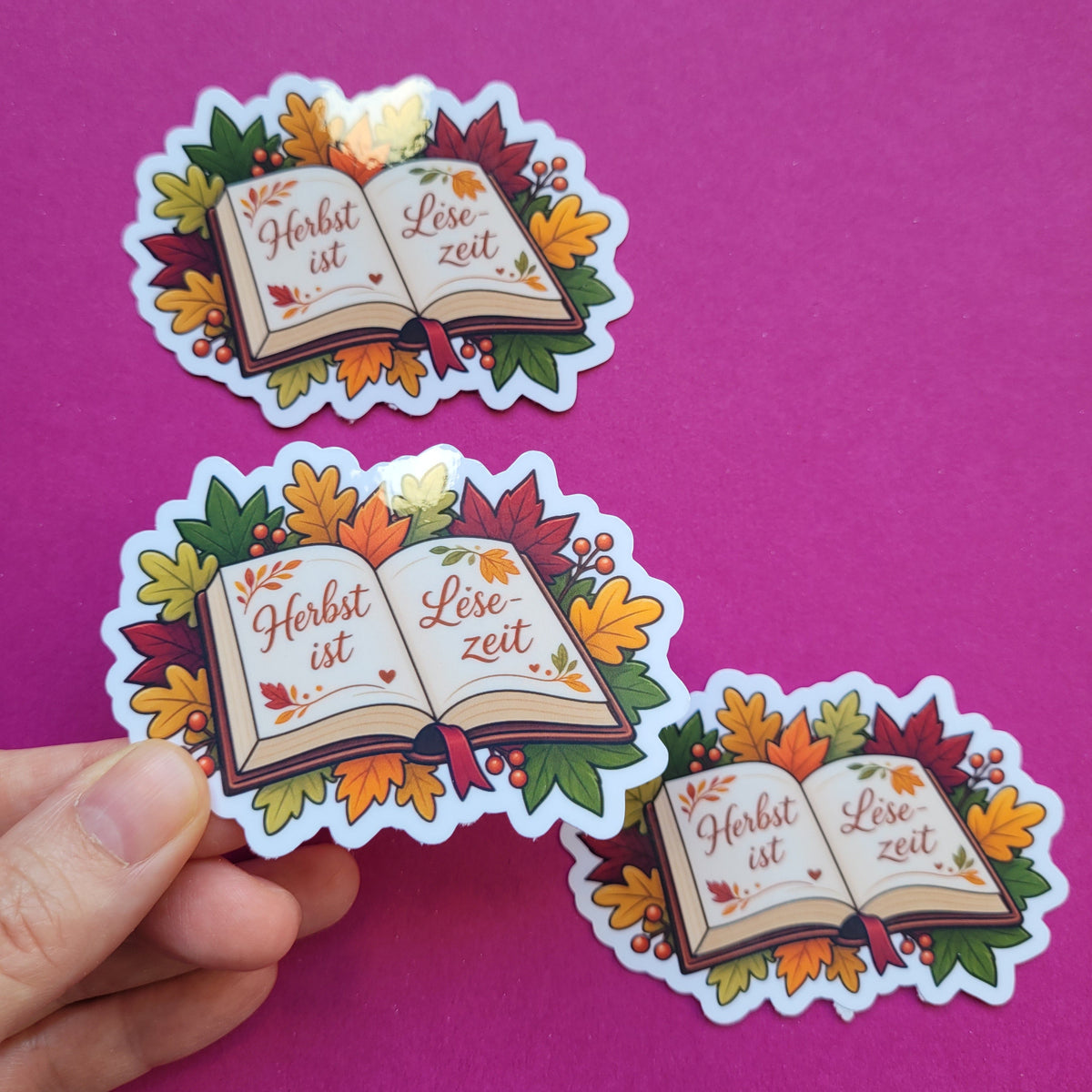 Sticker „Herbst ist Lesezeit"