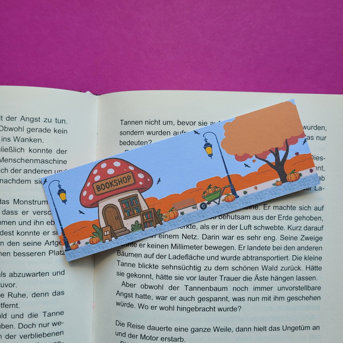 Standard-Lesezeichen Buchhandlung Fliegenpilz klassisch