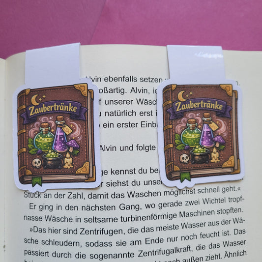 Magnet-Lesezeichen „Buch der Zaubertränke“ 📖🧪🌙