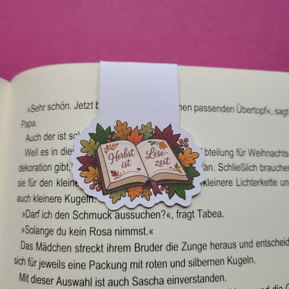 Magnet-Lesezeichen "Herbst ist Lesezeit"