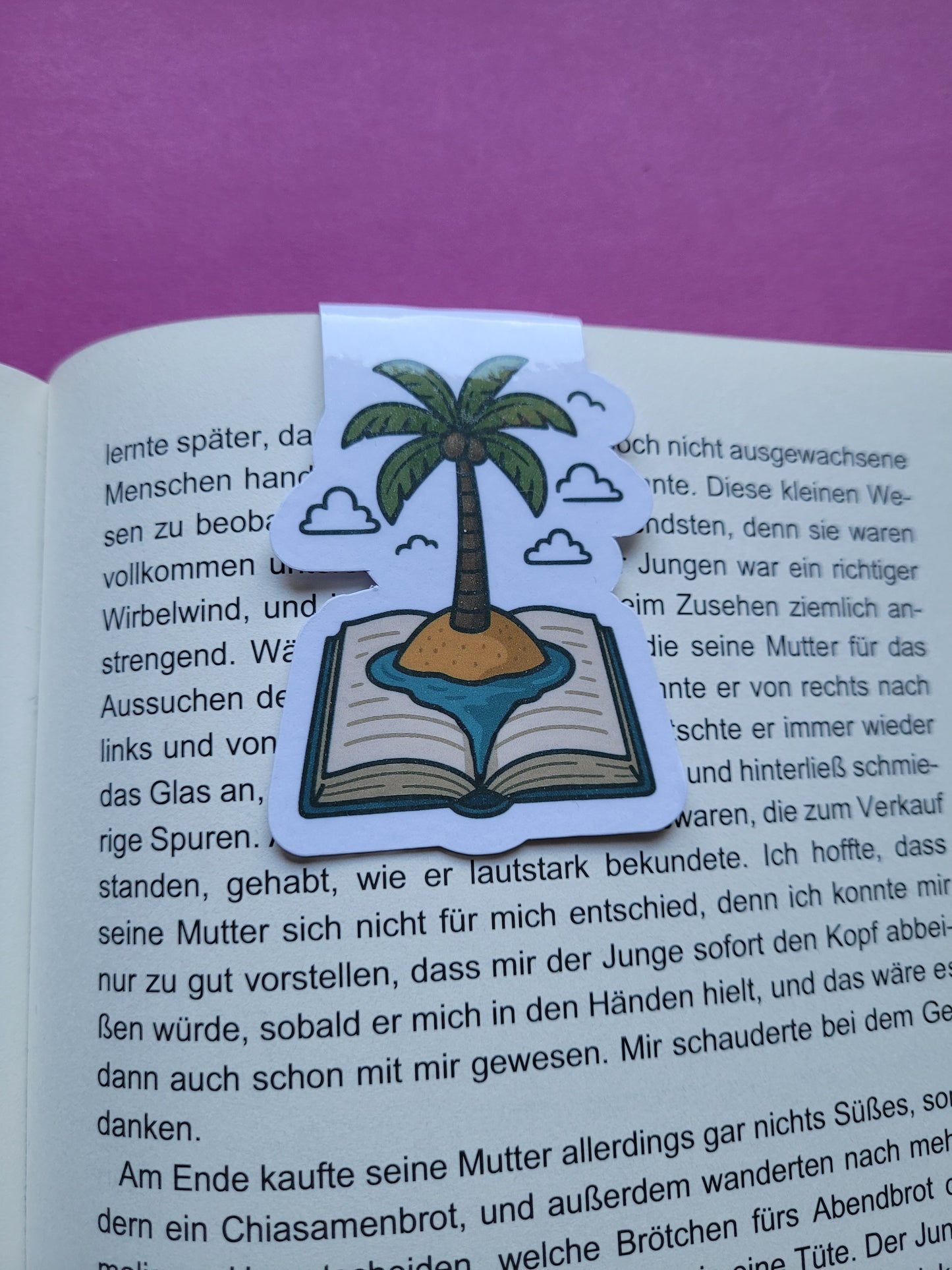 Magnet-Lesezeichen „Leseinsel“ - Dein kleiner Urlaub zwischen den Buchseiten 🏝️📚☀️✨