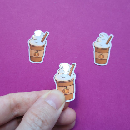 Sticker Pumpkin Spice Latte Mini 3er-Set glänzend