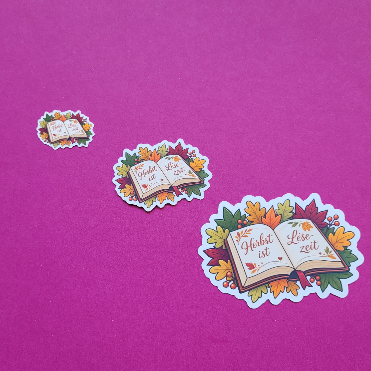 Sticker Herbst ist Lesezeit