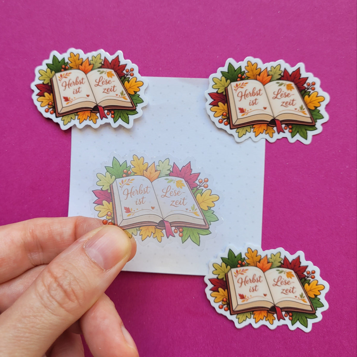 Sticker „Herbst ist Lesezeit"