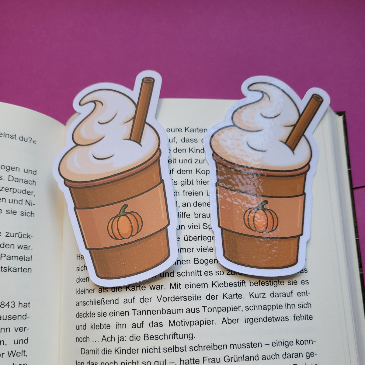 Form-Lesezeichen Pumpkin Spice Latte