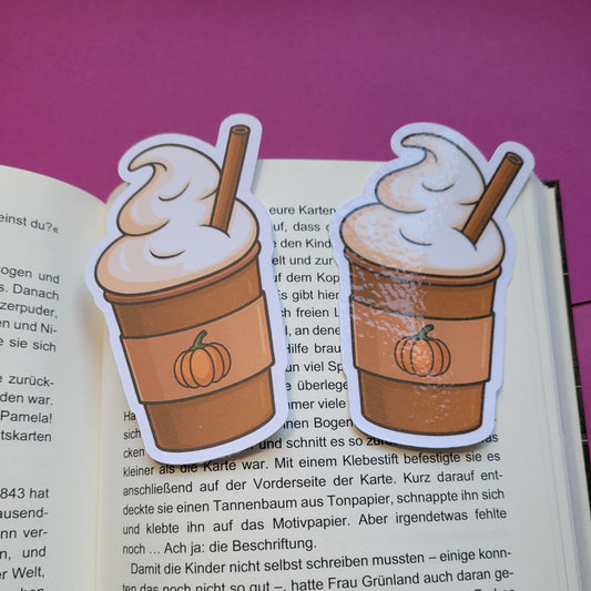 Form-Lesezeichen Pumpkin Spice Latte
