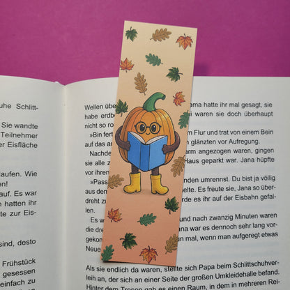 Standard-Lesezeichen Kürby der lesende Kürbis klassisch