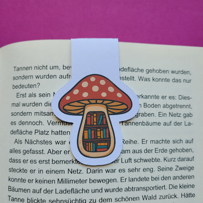 Magnet-Lesezeichen Fliegenpilz-Bücherregal matt