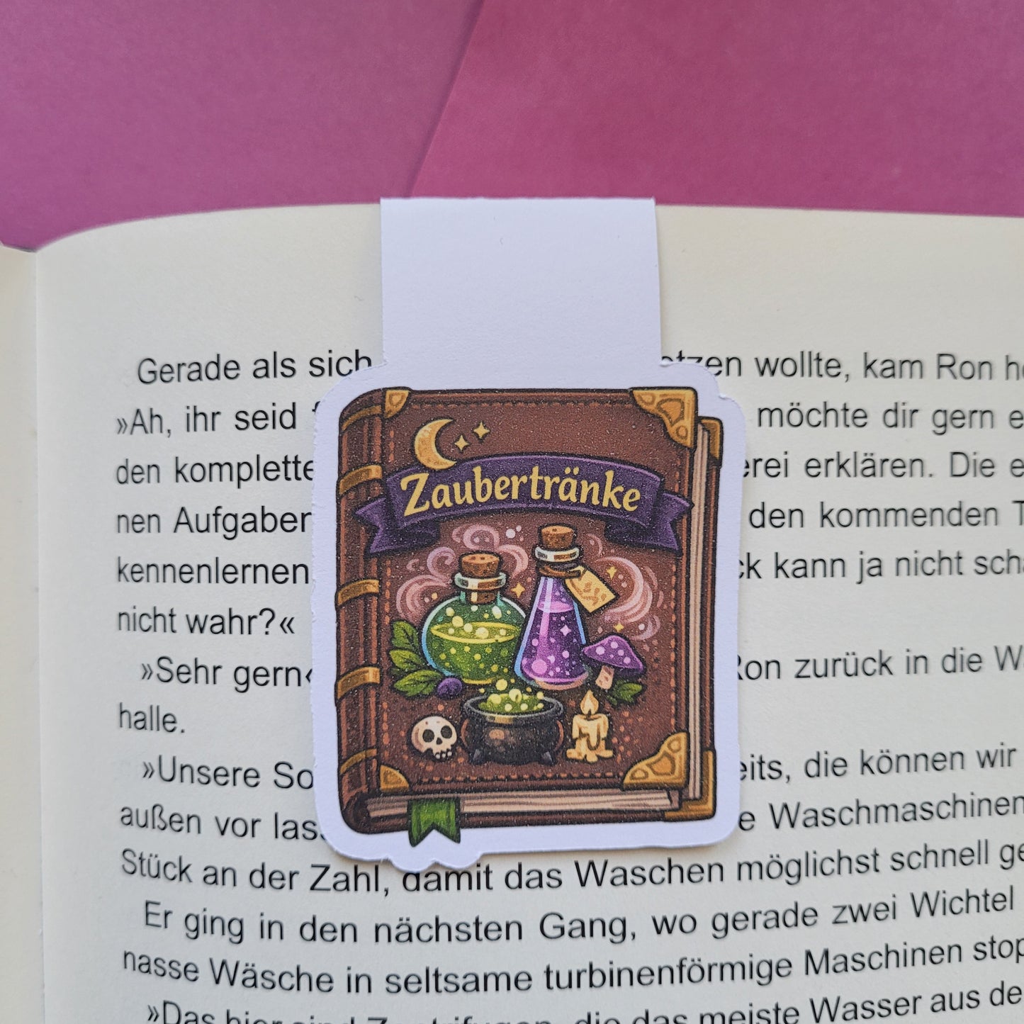 Magnet-Lesezeichen „Buch der Zaubertränke“ 📖🧪🌙