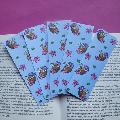 Standard-Lesezeichen „Kokosdrink“ - Sommerliche Lesefreude für dein Lieblingsbuch 🥥📚☀️✨