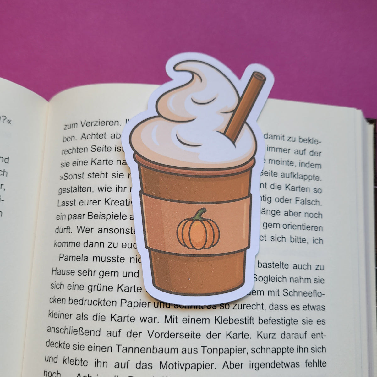 Form-Lesezeichen Pumpkin Spice Latte matt