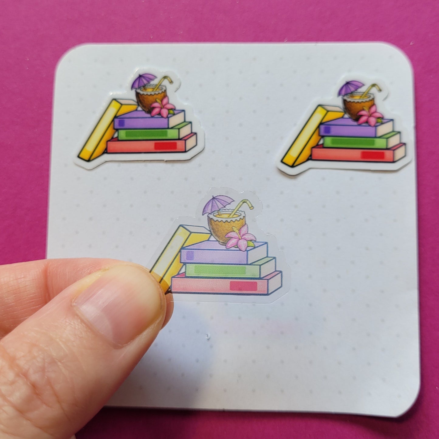 Sticker „Sommerbücher“ - Urlaubsfeeling für deine Lieblingsgegenstände 📚🥥☀️✨