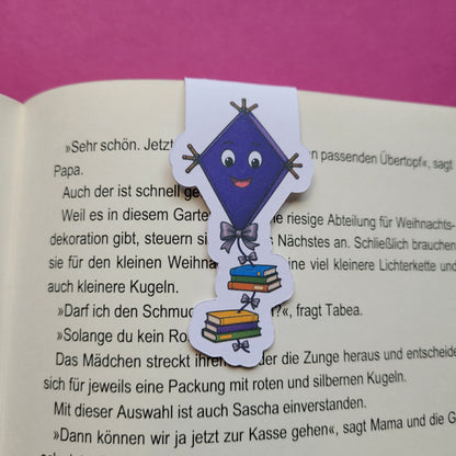 Magnet-Lesezeichen „Bücherdrachen“ 🐉📚🎏