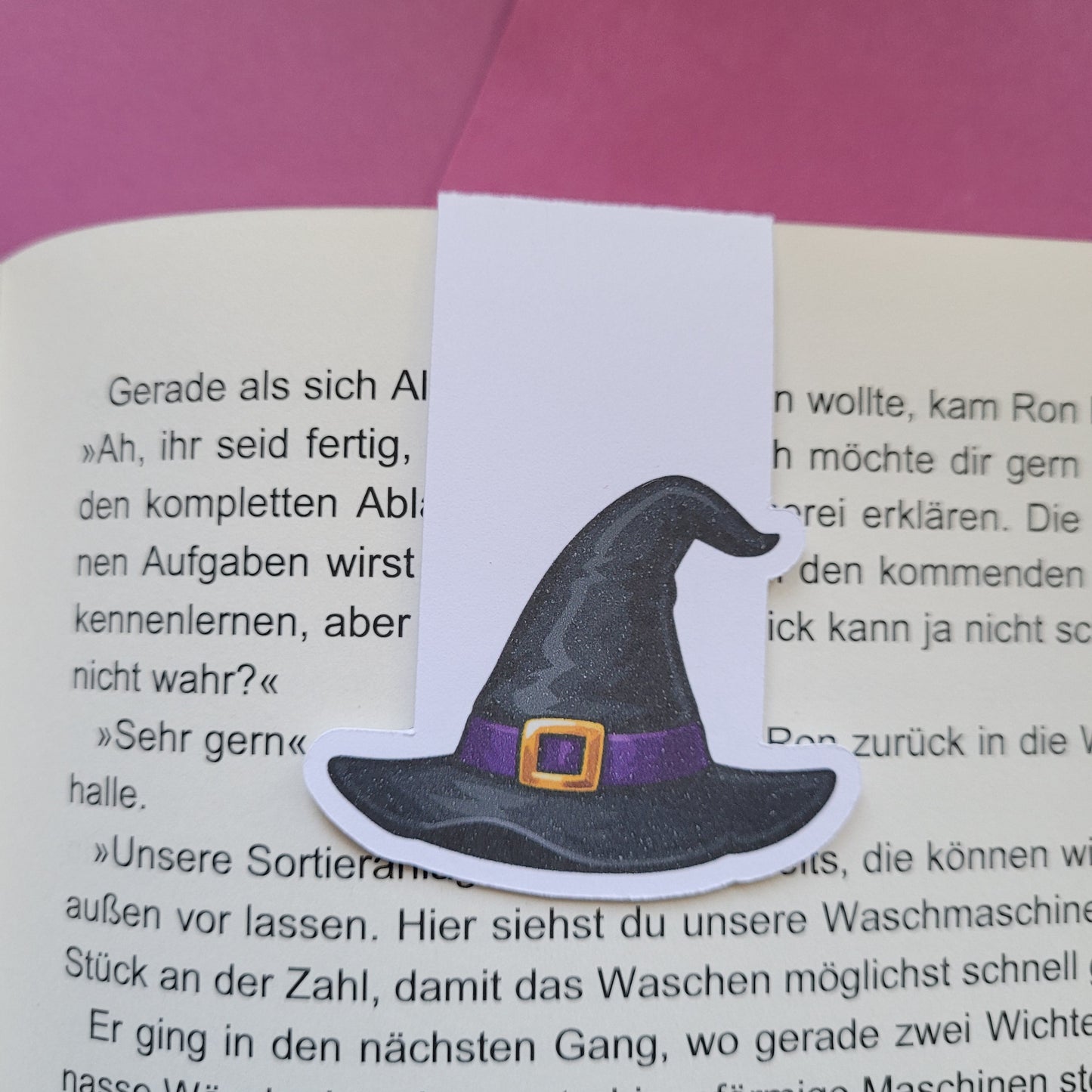 Magnet-Lesezeichen „Hexenhut“ 🧙‍♀️📖✨
