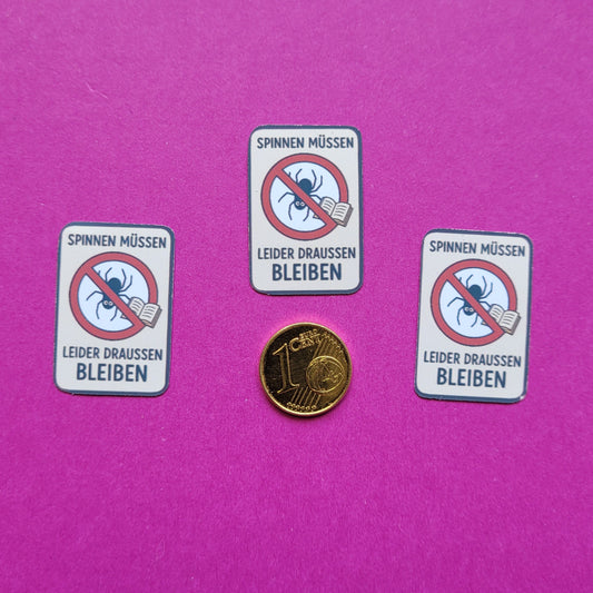 Sticker „Spinnen müssen leider draußen bleiben“