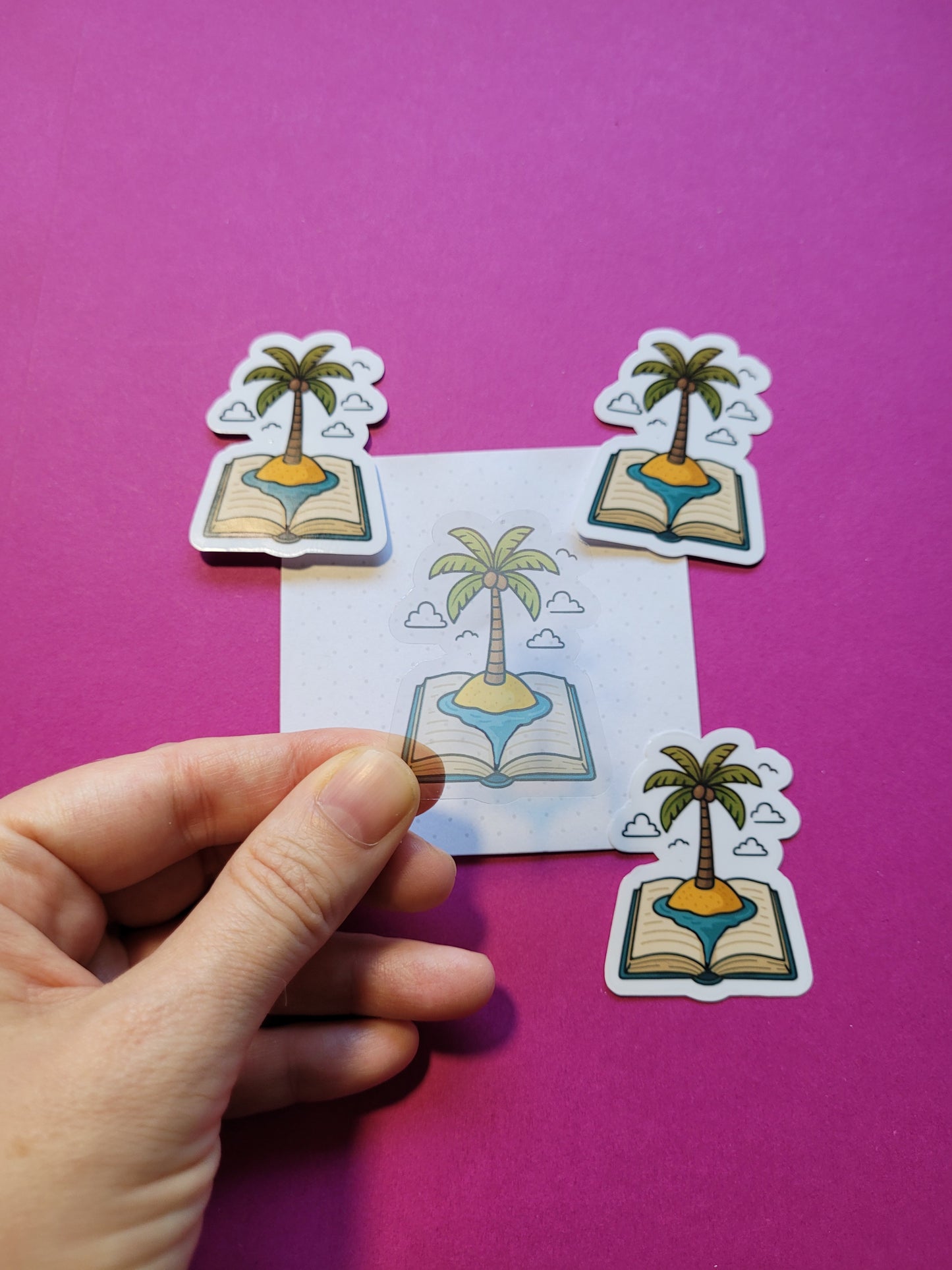 Sticker „Leseinsel“ - Dein Bücherurlaub zum Aufkleben 🏝️📚☀️✨