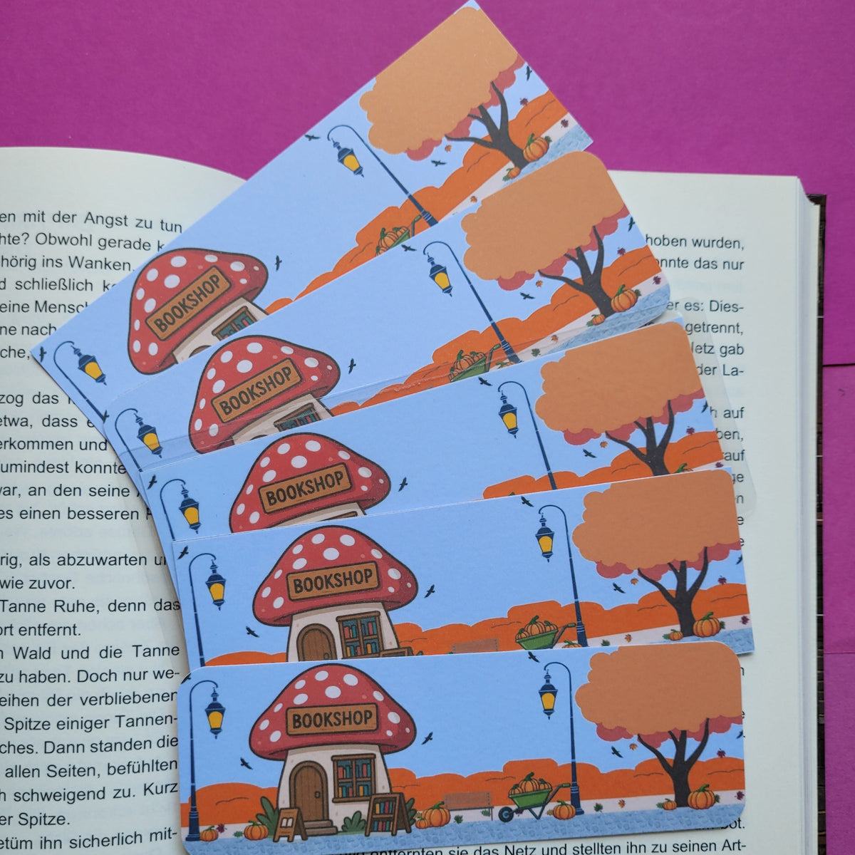 Standard-Lesezeichen Buchhandlung Fliegenpilz
