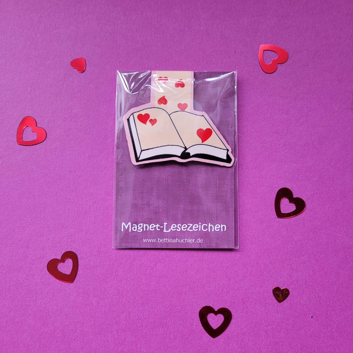 Magnet-Lesezeichen "Herzensbuch"
