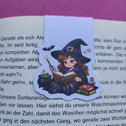 Magnet-Lesezeichen „Junghexe Walburga“ 🧙‍♀️📖✨