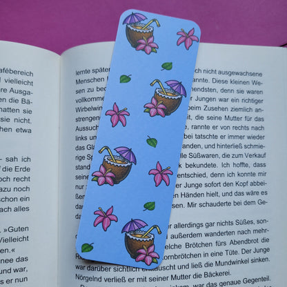 Standard-Lesezeichen „Kokosdrink“ - Sommerliche Lesefreude für dein Lieblingsbuch 🥥📚☀️✨