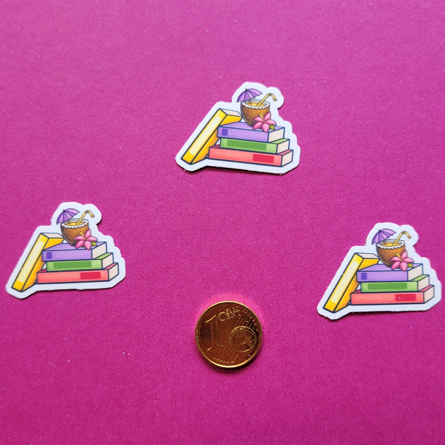 Sticker „Sommerbücher“ - Urlaubsfeeling für deine Lieblingsgegenstände 📚🥥☀️✨