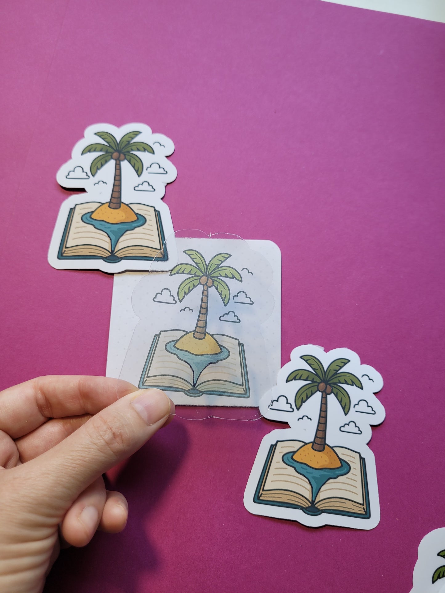 Sticker „Leseinsel“ - Dein Bücherurlaub zum Aufkleben 🏝️📚☀️✨