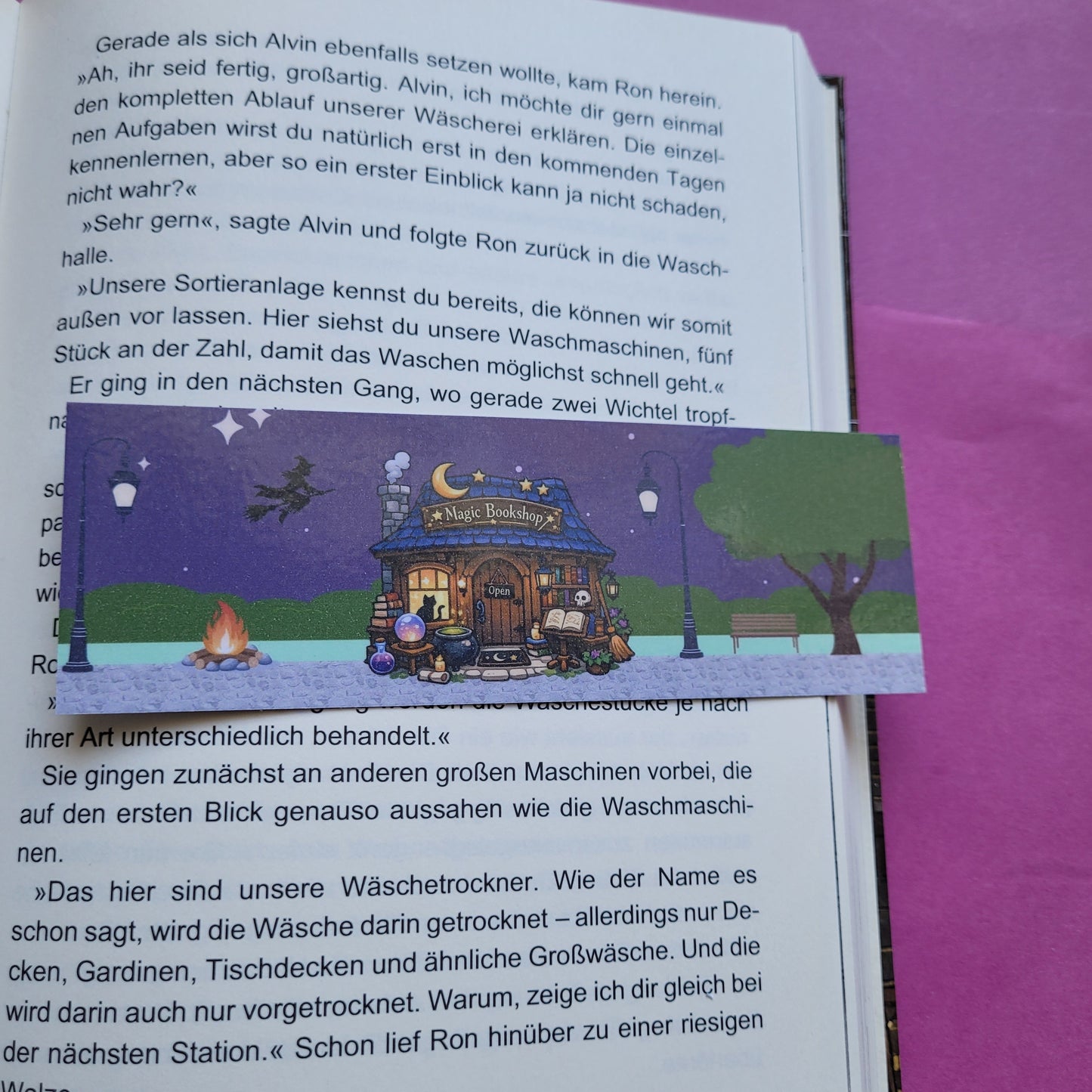Standard-Lesezeichen „Magic Bookshop“ 📖✨🌙