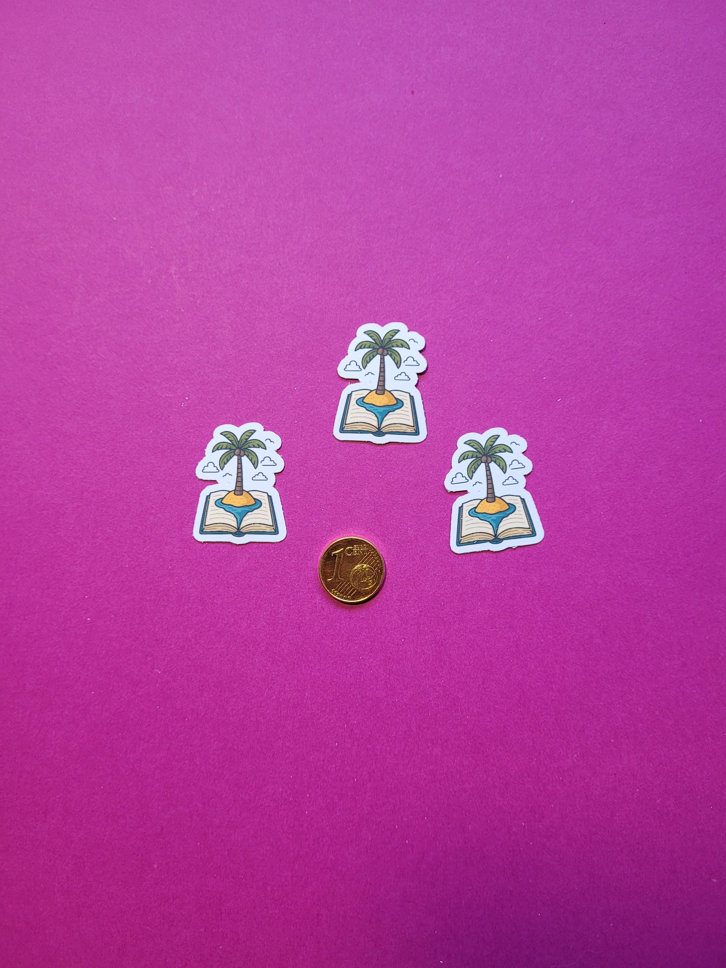 Sticker „Leseinsel“ - Dein Bücherurlaub zum Aufkleben 🏝️📚☀️✨