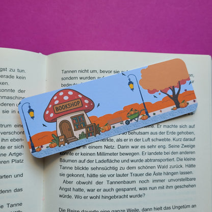 Standard-Lesezeichen Buchhandlung Fliegenpilz mit abgerundeten Ecken