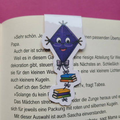 Magnet-Lesezeichen „Bücherdrachen“ 🐉📚🎏